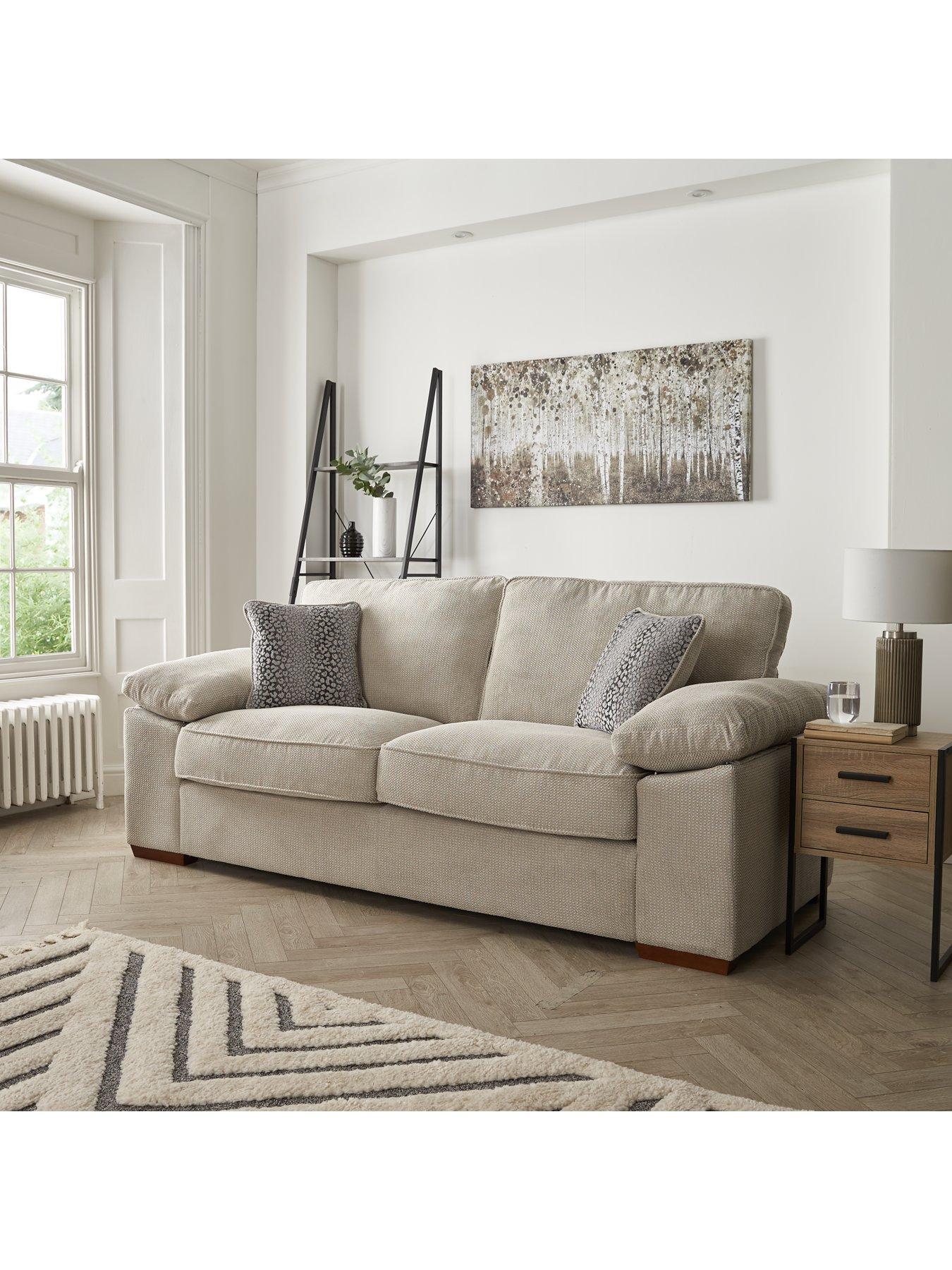The Very Collection Dexter Fabric 3 Seater Sofa - Made to Order in the UK - FSC® Certified