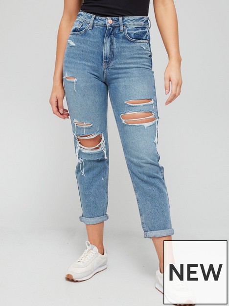 v-by-very-mom-high-waist-jean-with-rips-mid-washnbsp
