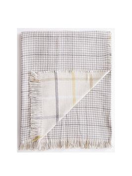 Product photograph of Cascade Home Roma Check Throw from very.co.uk