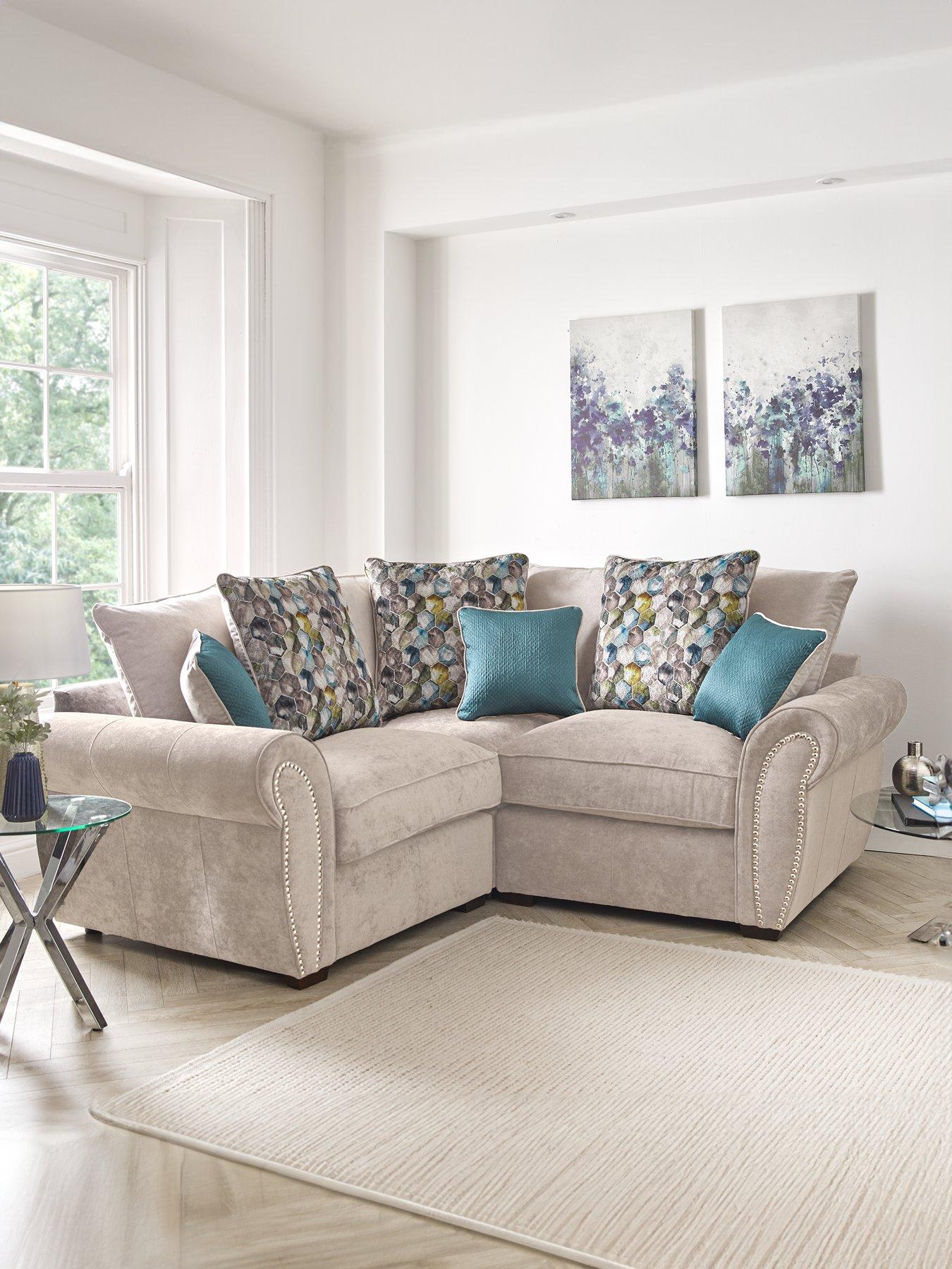 Product photograph of Very Home Flair Fabric Corner Group Sofa from very.co.uk