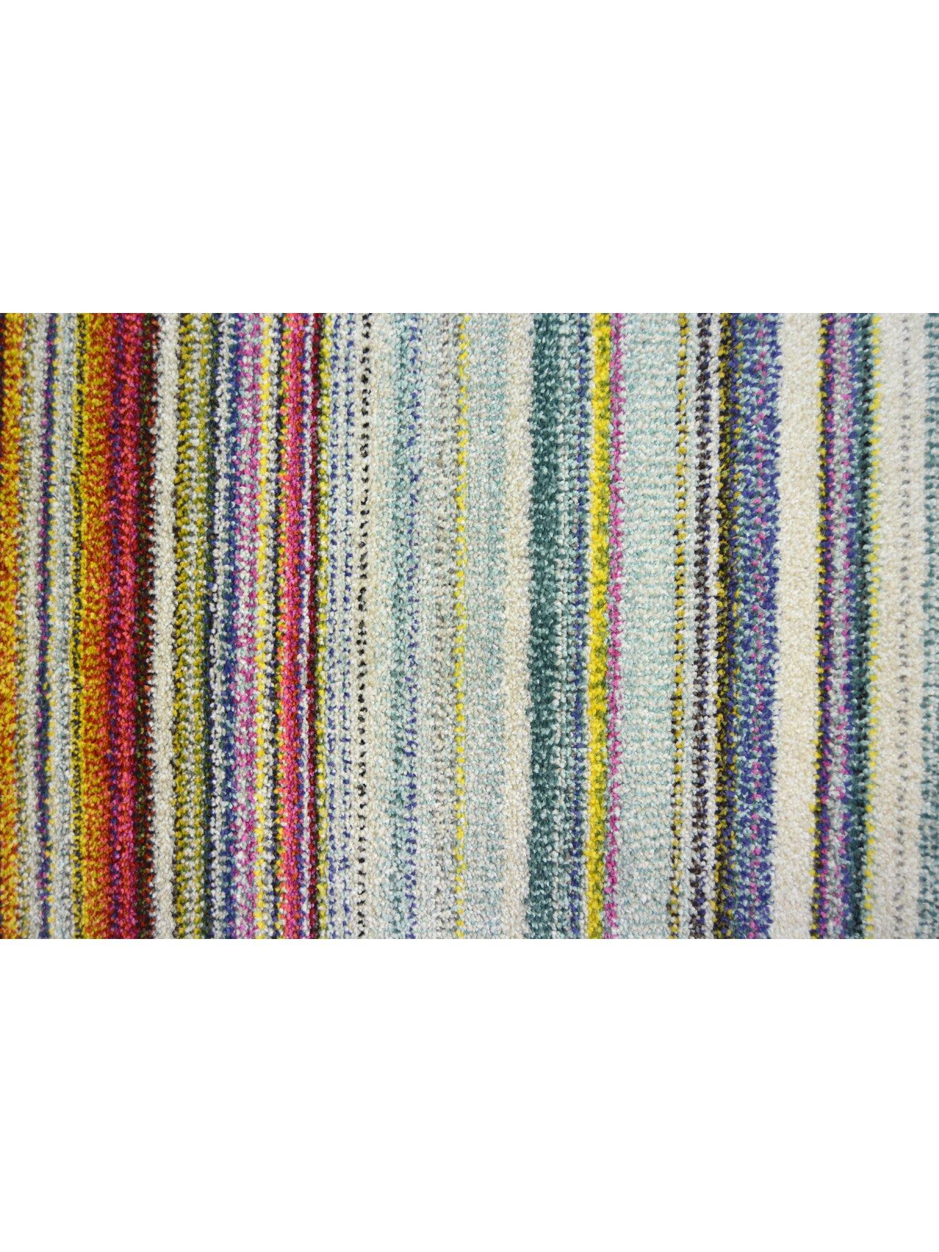 Image 3 of 4 of undefined Villa Multicoloured Stripe Rug - Multi