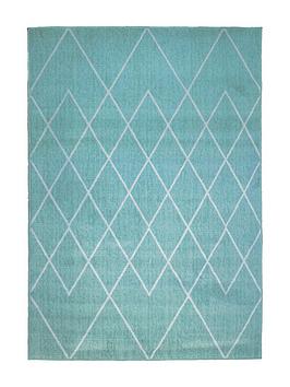 Product photograph of Everyday Maestro Berber Rug In Teal from very.co.uk