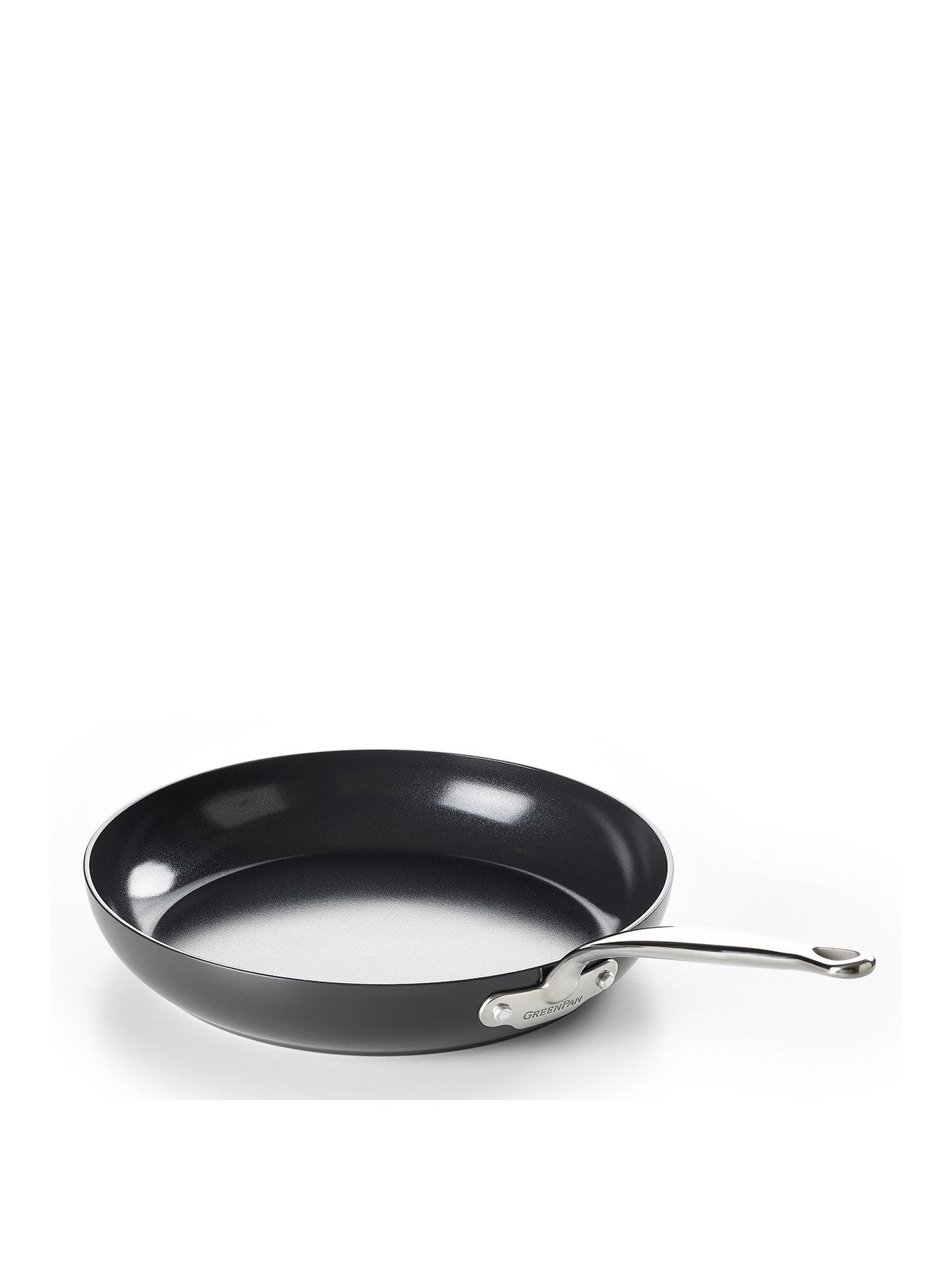 Product photograph of Greenpan Barcelona Black Ceramic Non-stick 30cm Frying Pan from very.co.uk