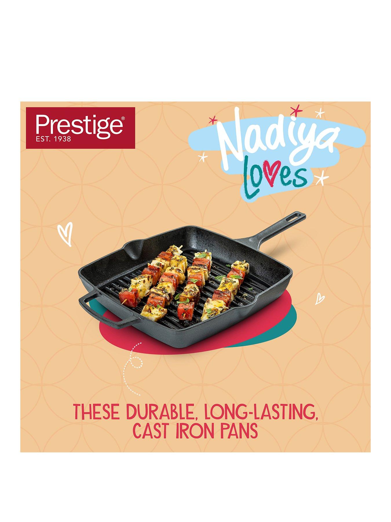 Product photograph of Prestige X Nadiya Cast Iron Square Grill Ndash 27 Cm from very.co.uk