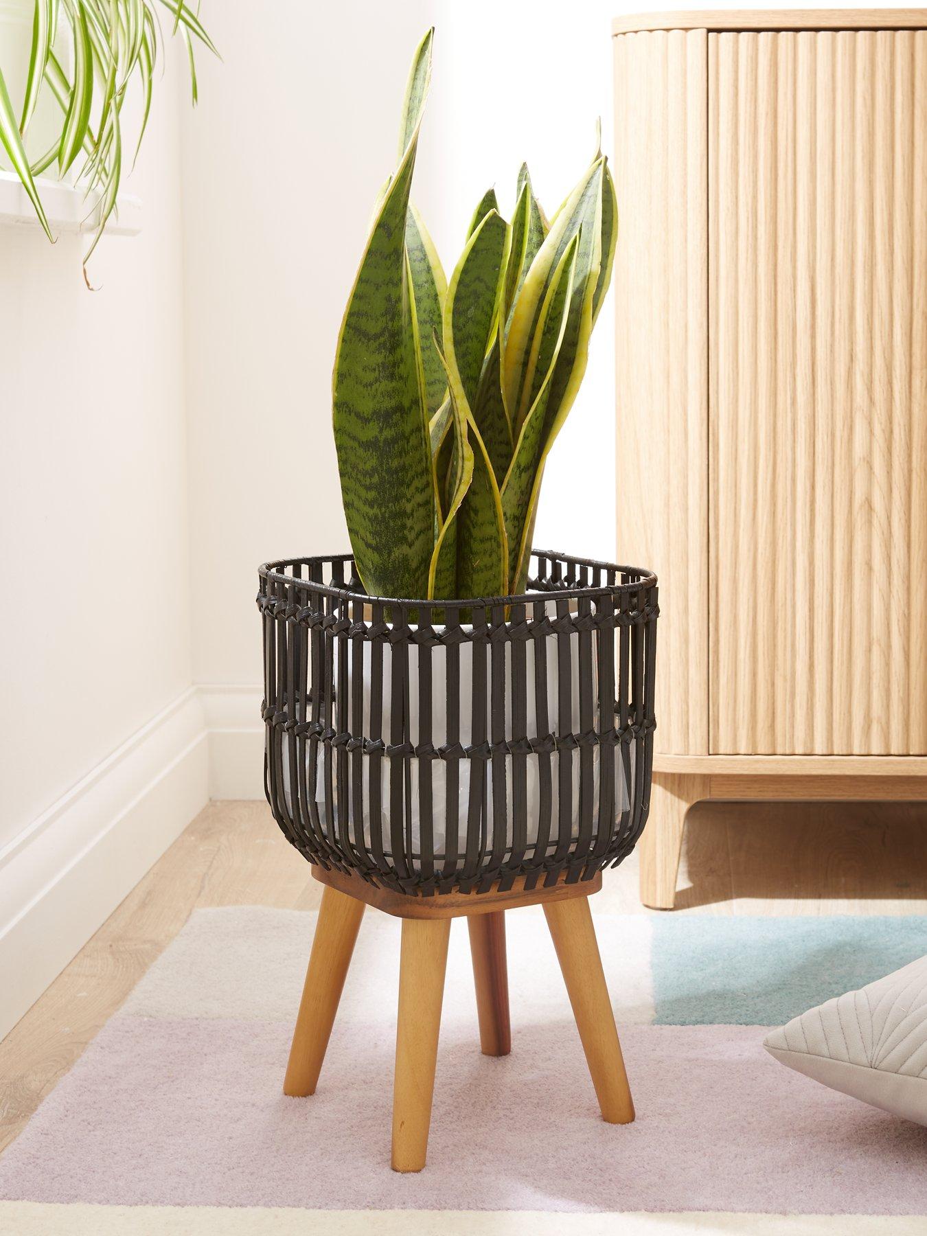 Very Home Bamboo Standing Planter