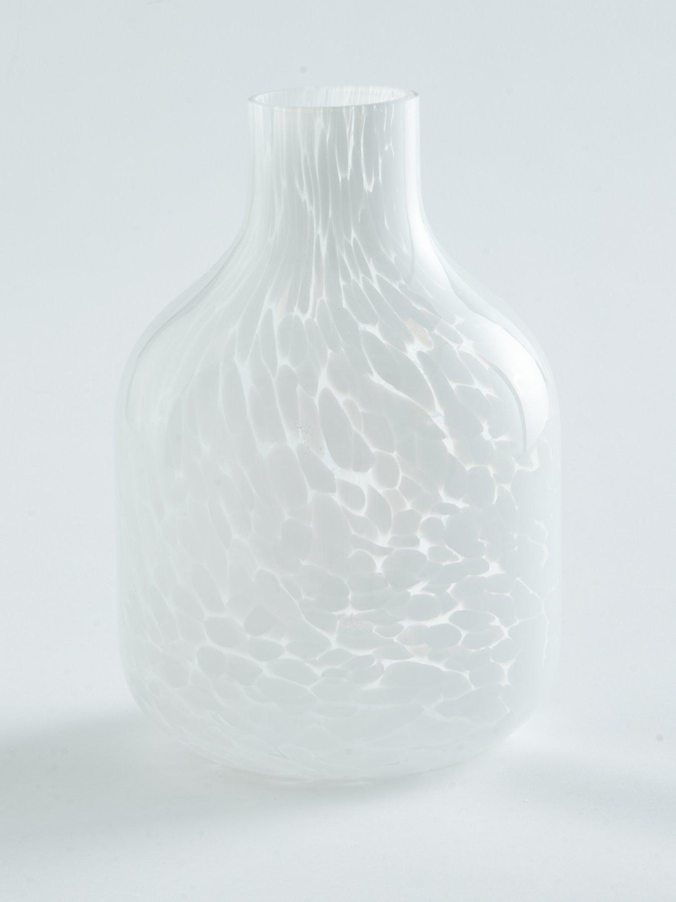 Image 2 of 4 of Very Home White Confetti Glass Vase