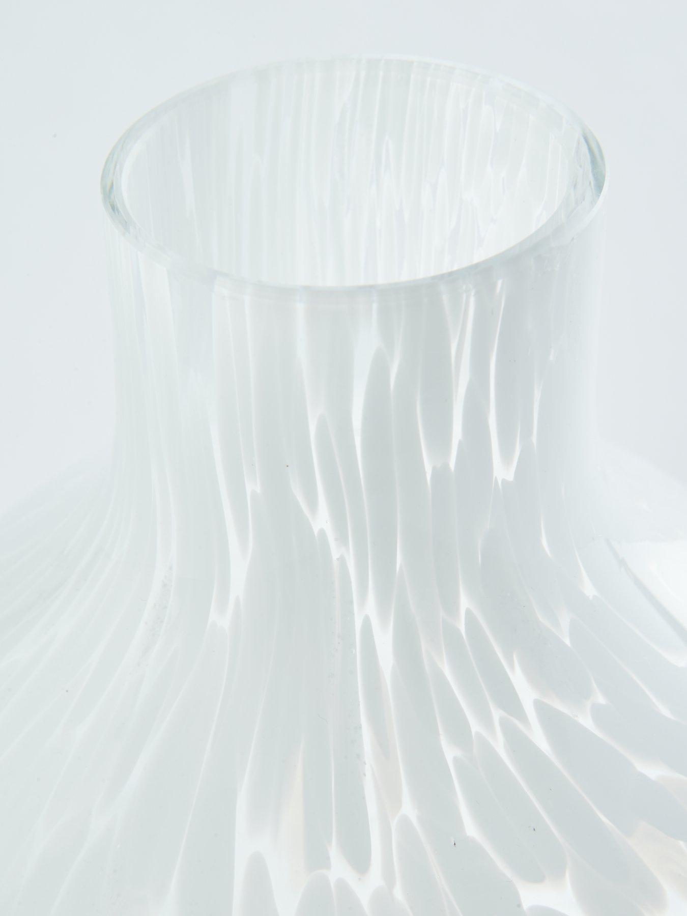 Image 4 of 4 of Very Home White Confetti Glass Vase