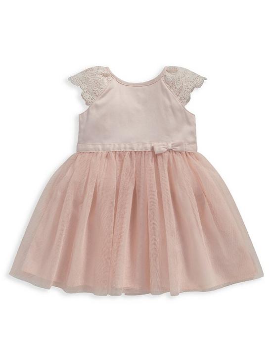 front image of mamas-papas-baby-girls-tulle-dress-pink