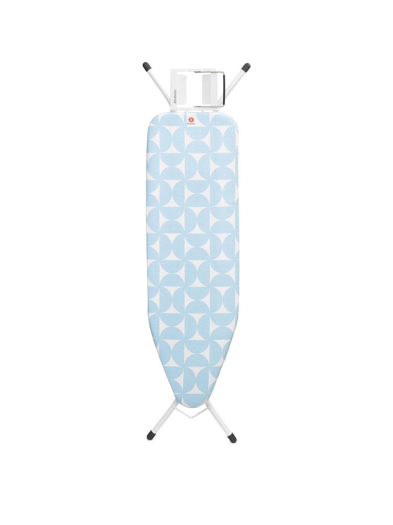 Brabantia Fresh Breeze Ironing Board (b), Steam Iron, White Frame