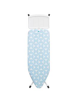 Product photograph of Brabantia Fresh Breeze Large Ironing Board C Steam Unit White Frame from very.co.uk