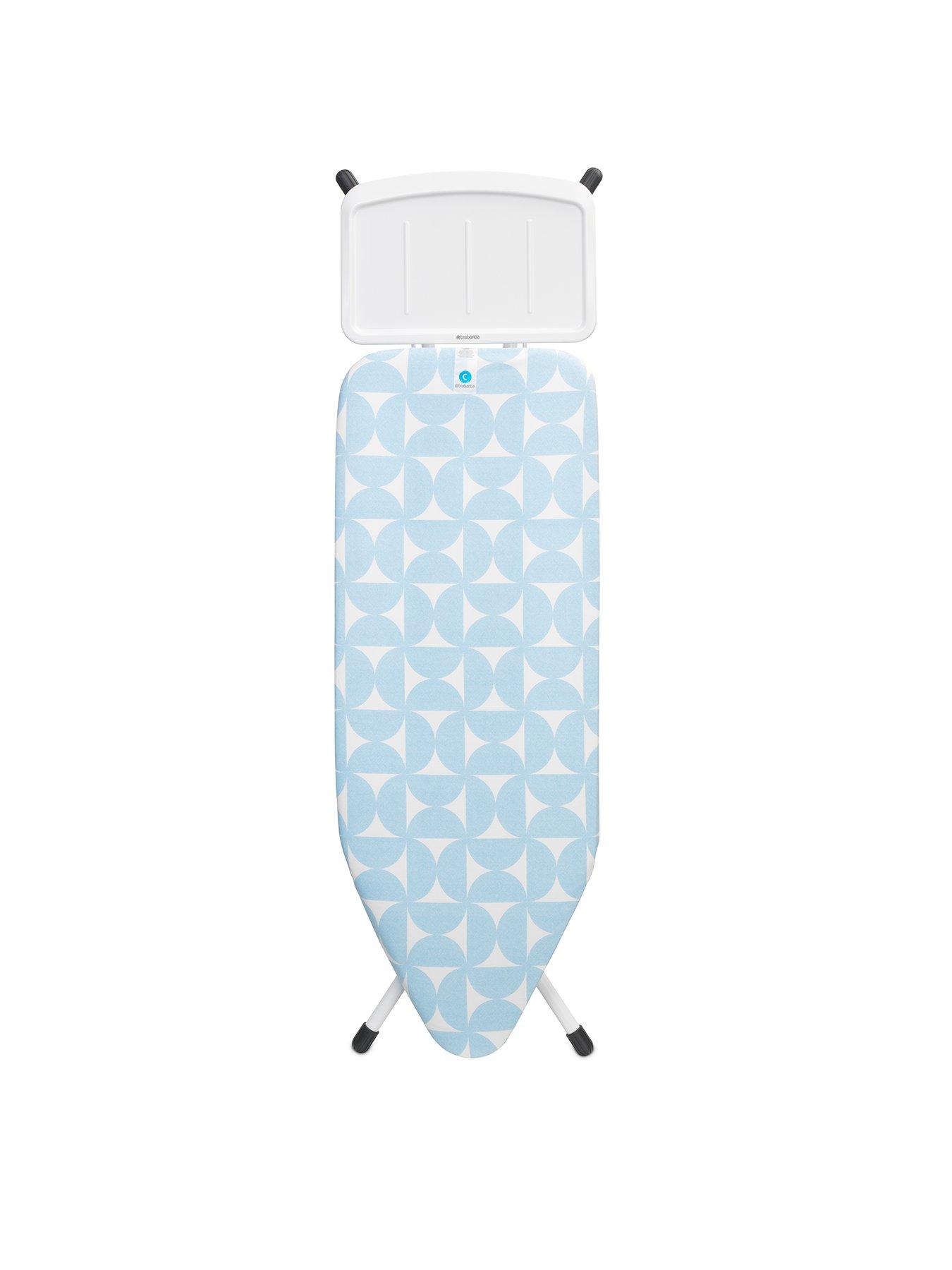 Brabantia Fresh Breeze Large Ironing Board (c), Steam Unit, White Frame