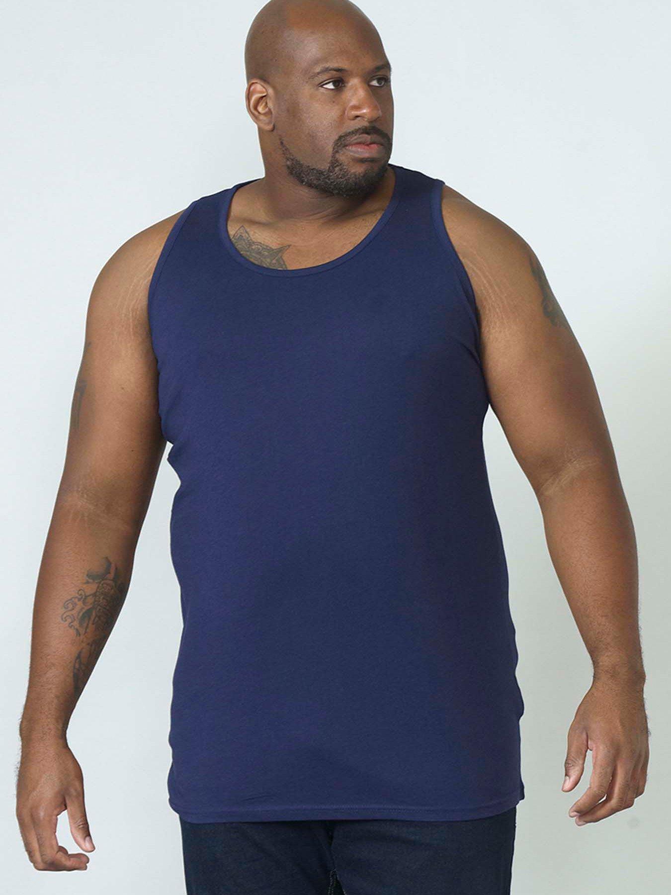D555 Fabio Muscle Vest - Navy
