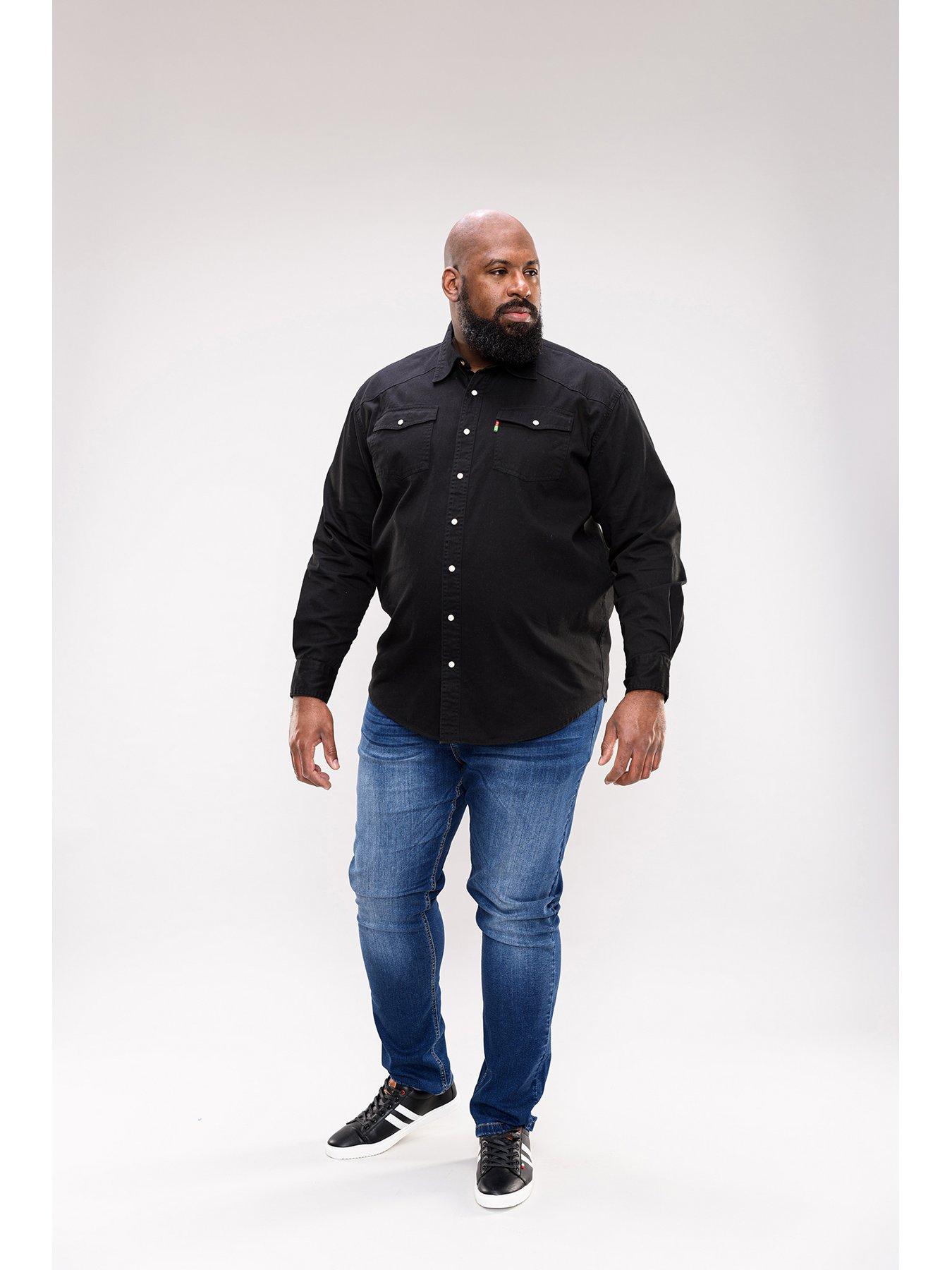 Black denim long sleeve shirt hotsell