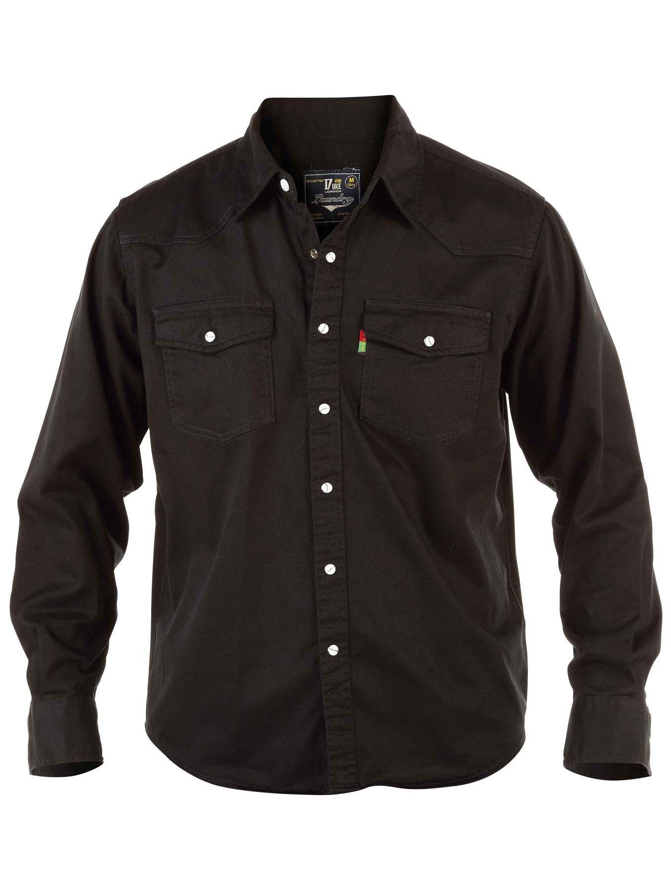 Image 3 of 3 of D555 Duke London Western Style Denim Shirt