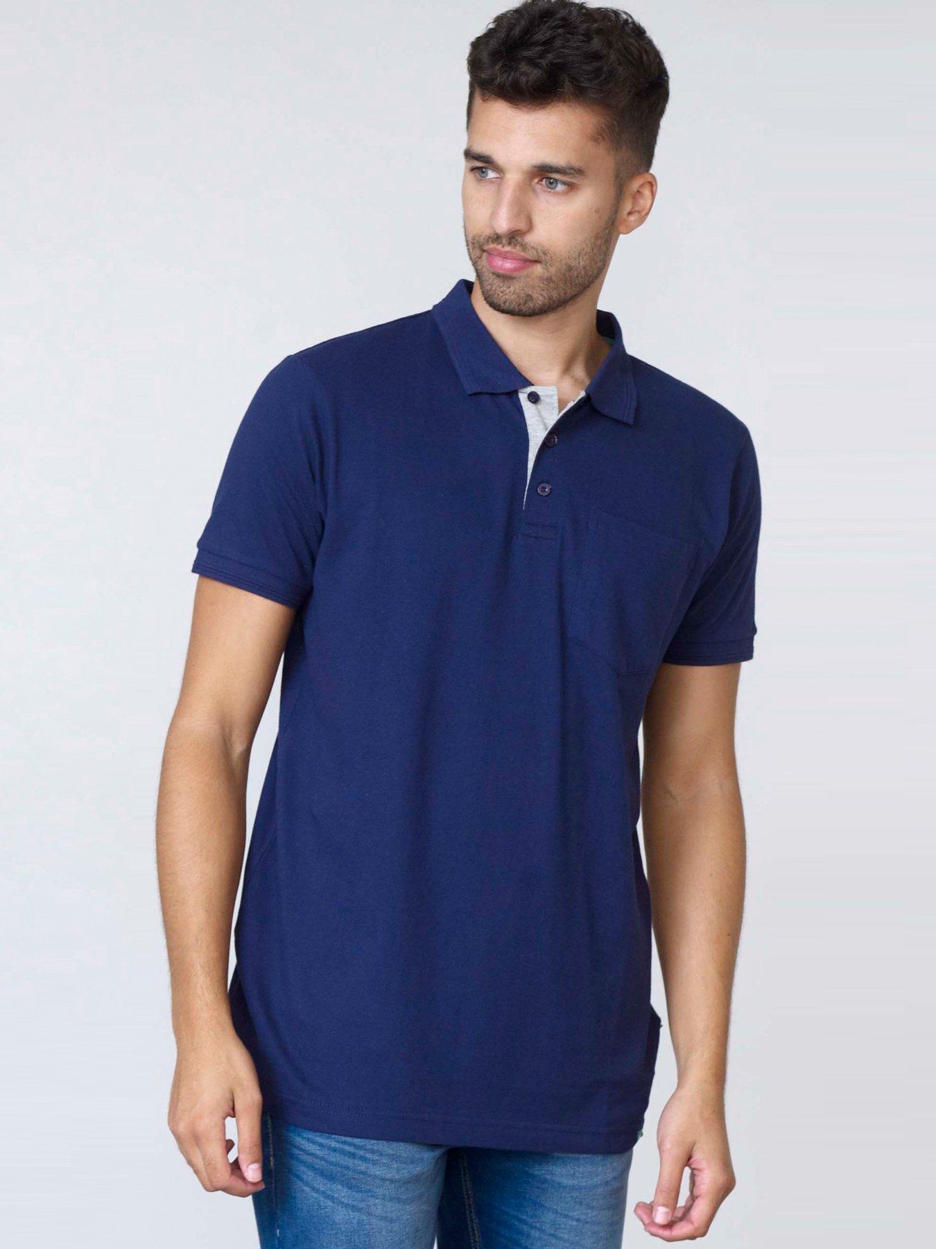 undefined Grant Pique Polo Shirt - Navy