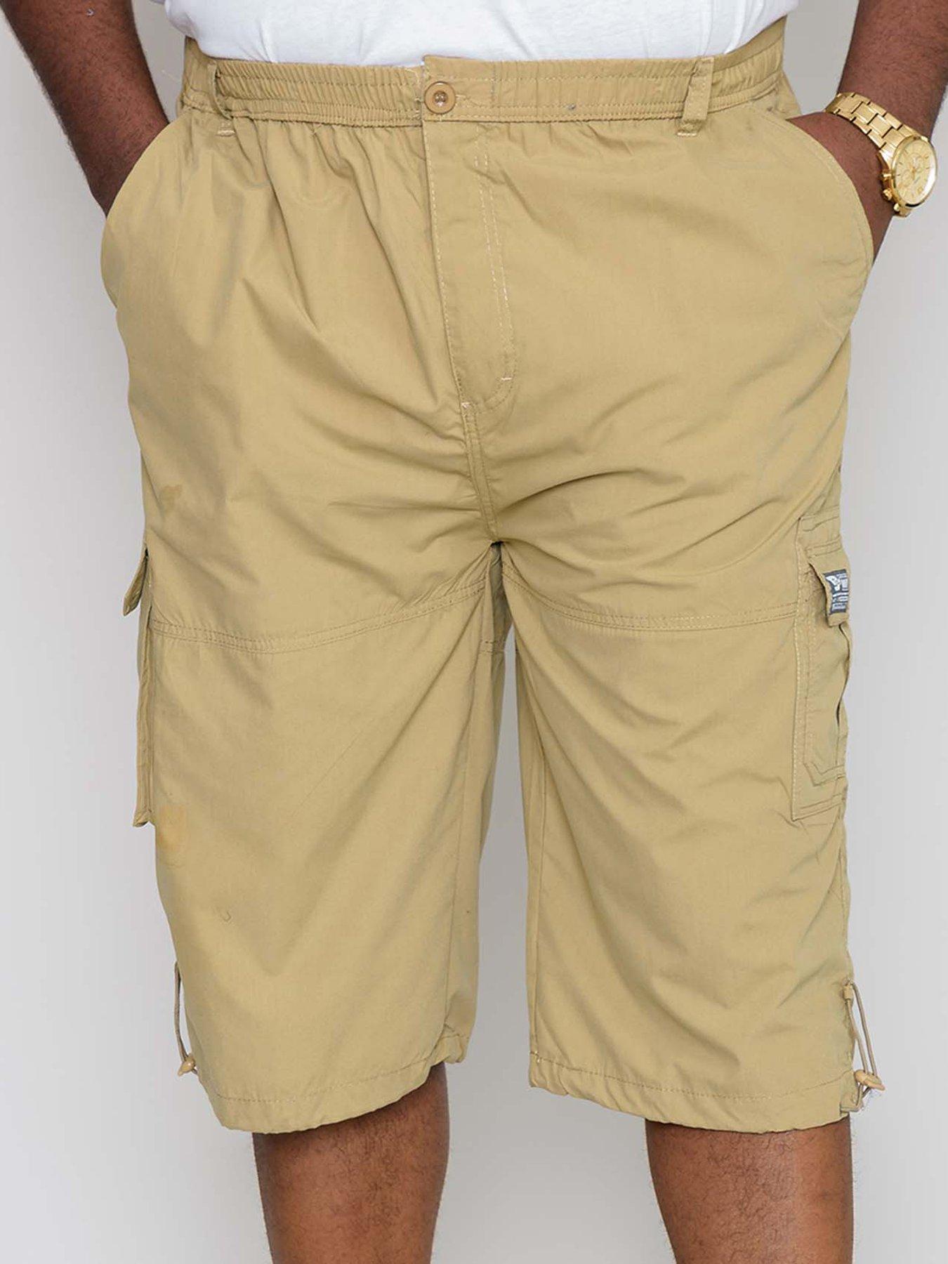 undefined Mason-mason Elasticated Waist Drawcord Cargo Capri Pant - Sand