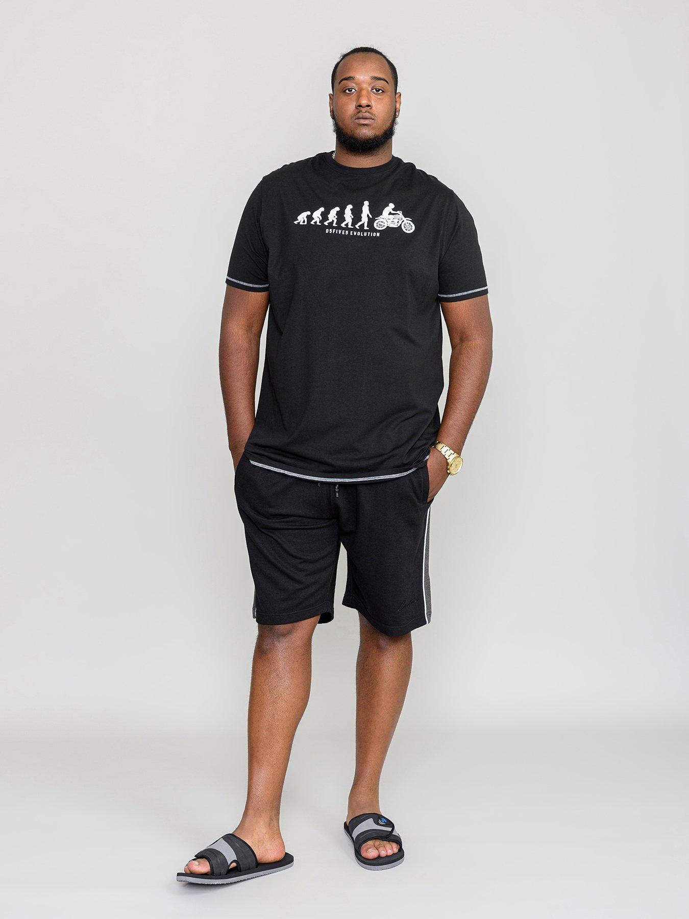 Image 3 of 5 of D555 Runton Evolution Printed T-Shirt - Black