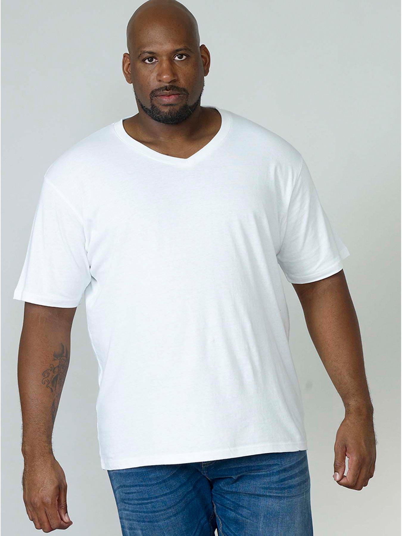 undefined Signature V Neck T-shirt - White