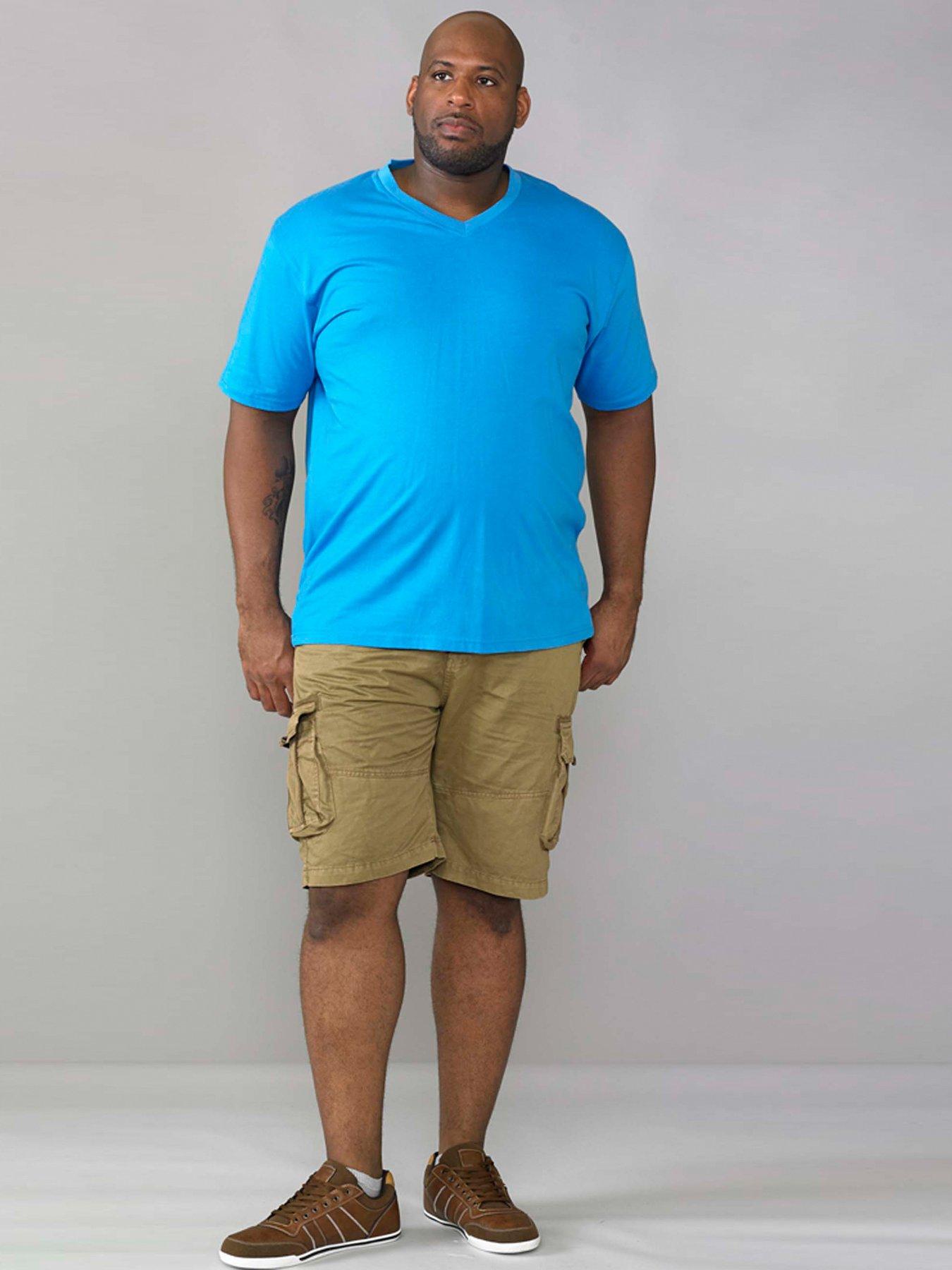 Image 2 of 3 of D555 Signature V Neck T-shirt - Blue