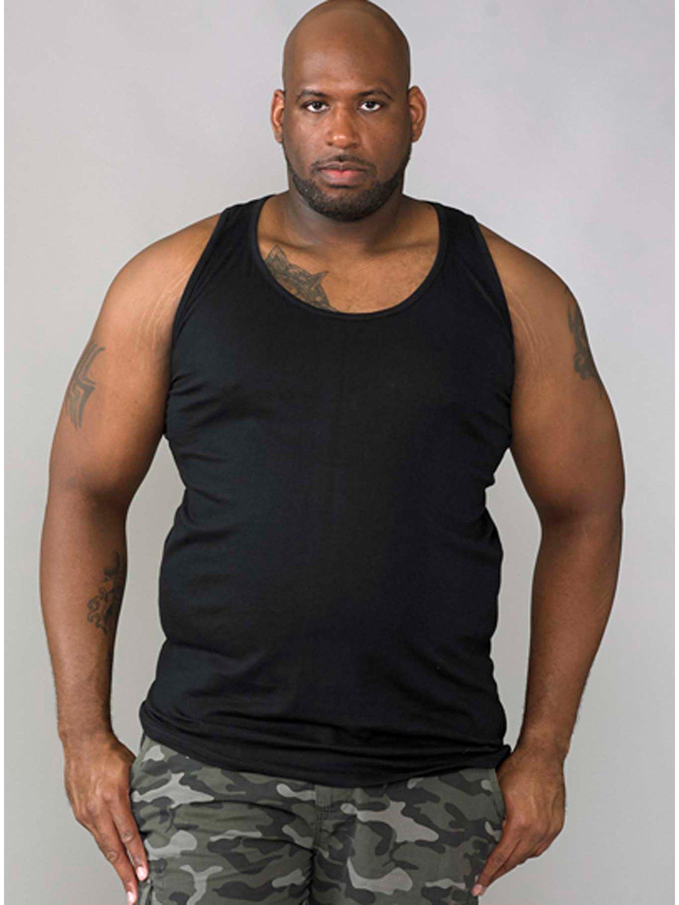 D555 Fabio Muscle Vest - Black