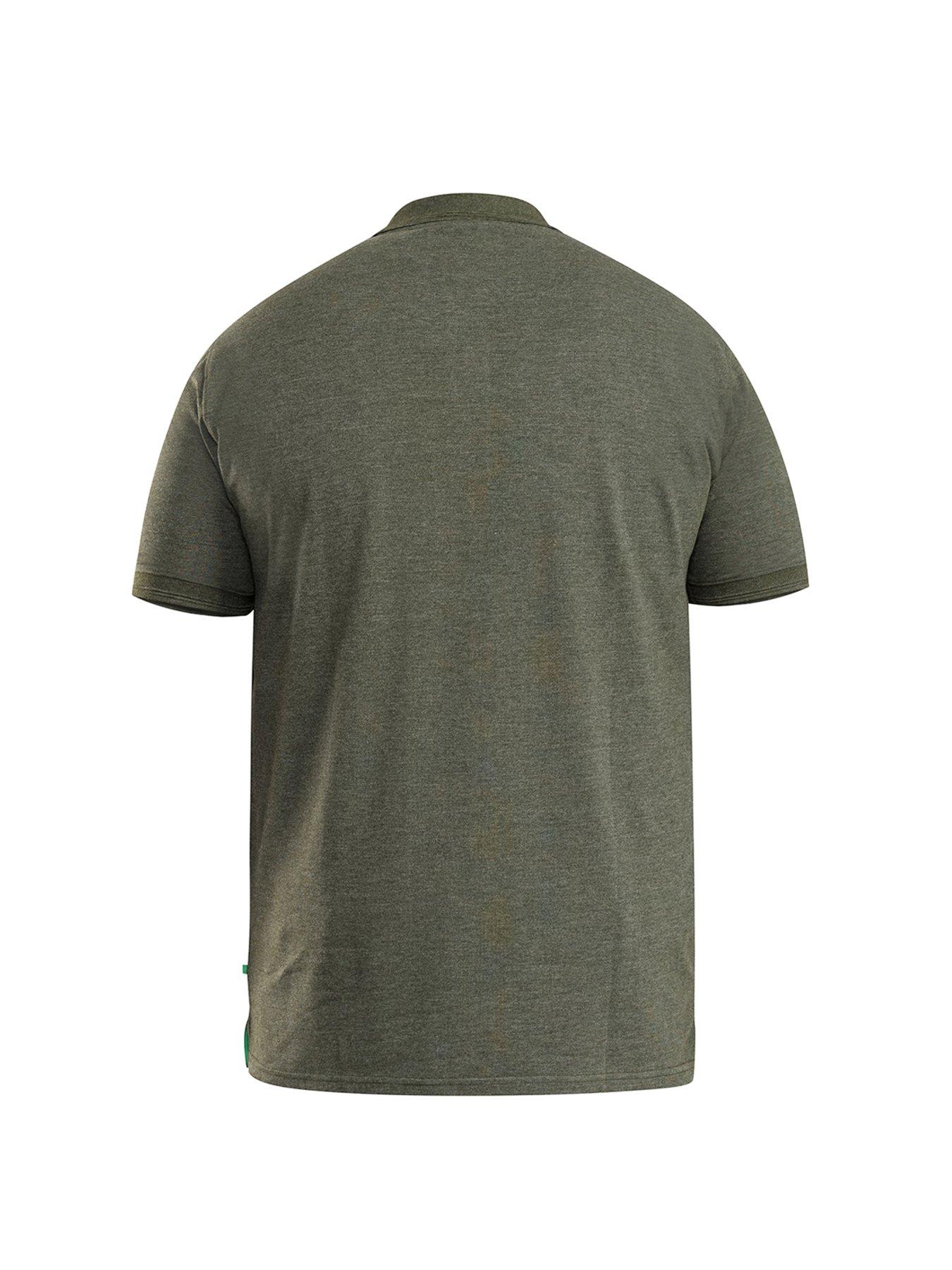 Image 4 of 4 of D555 Grant Pique Polo Shirt - Khaki Marl