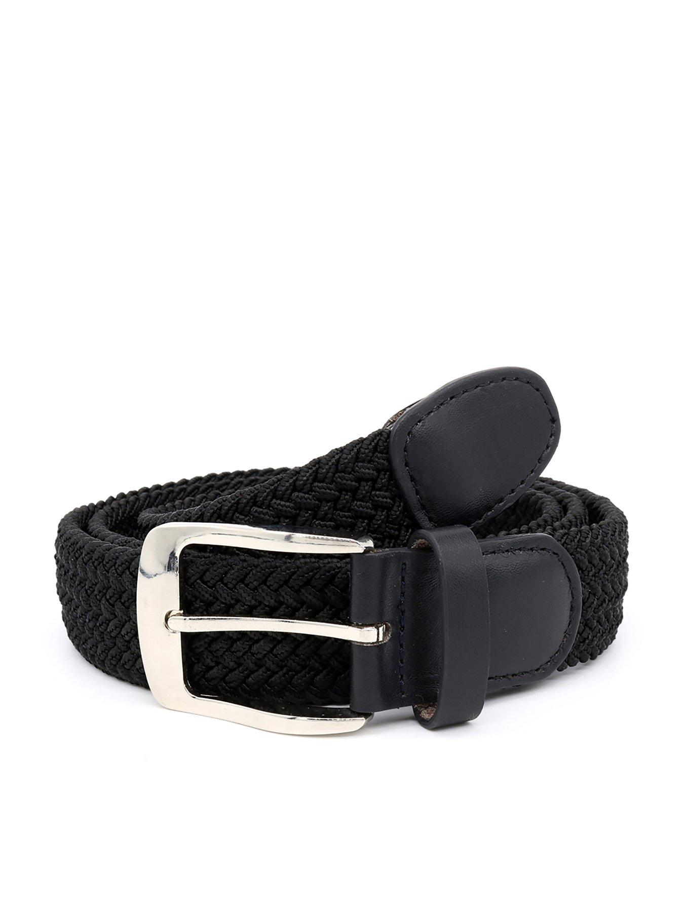 Image 1 of 1 of D555 Simon Stretch Braided Belt - Black