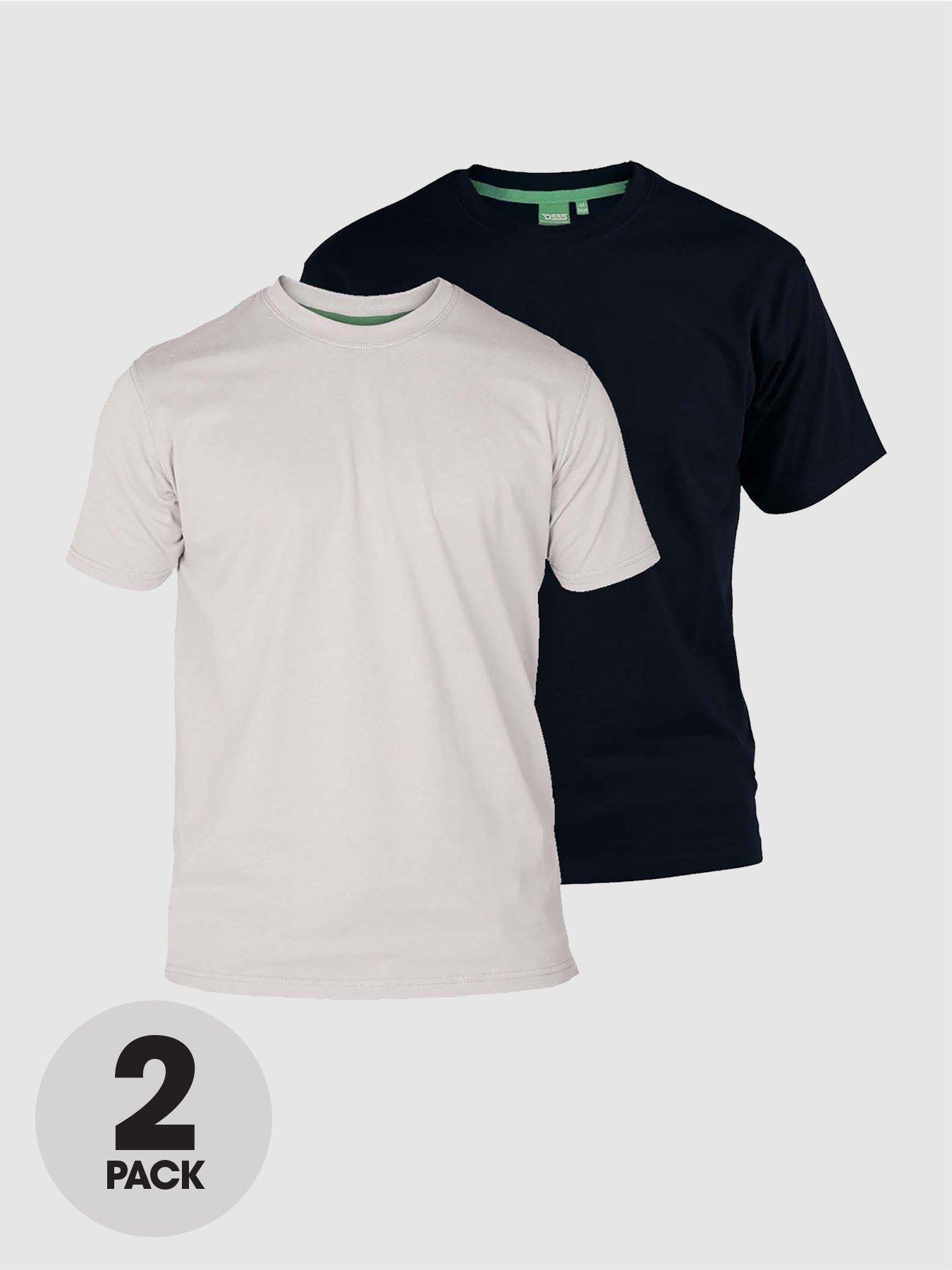 undefined Fenton Two Pack T-shirts - Black/White