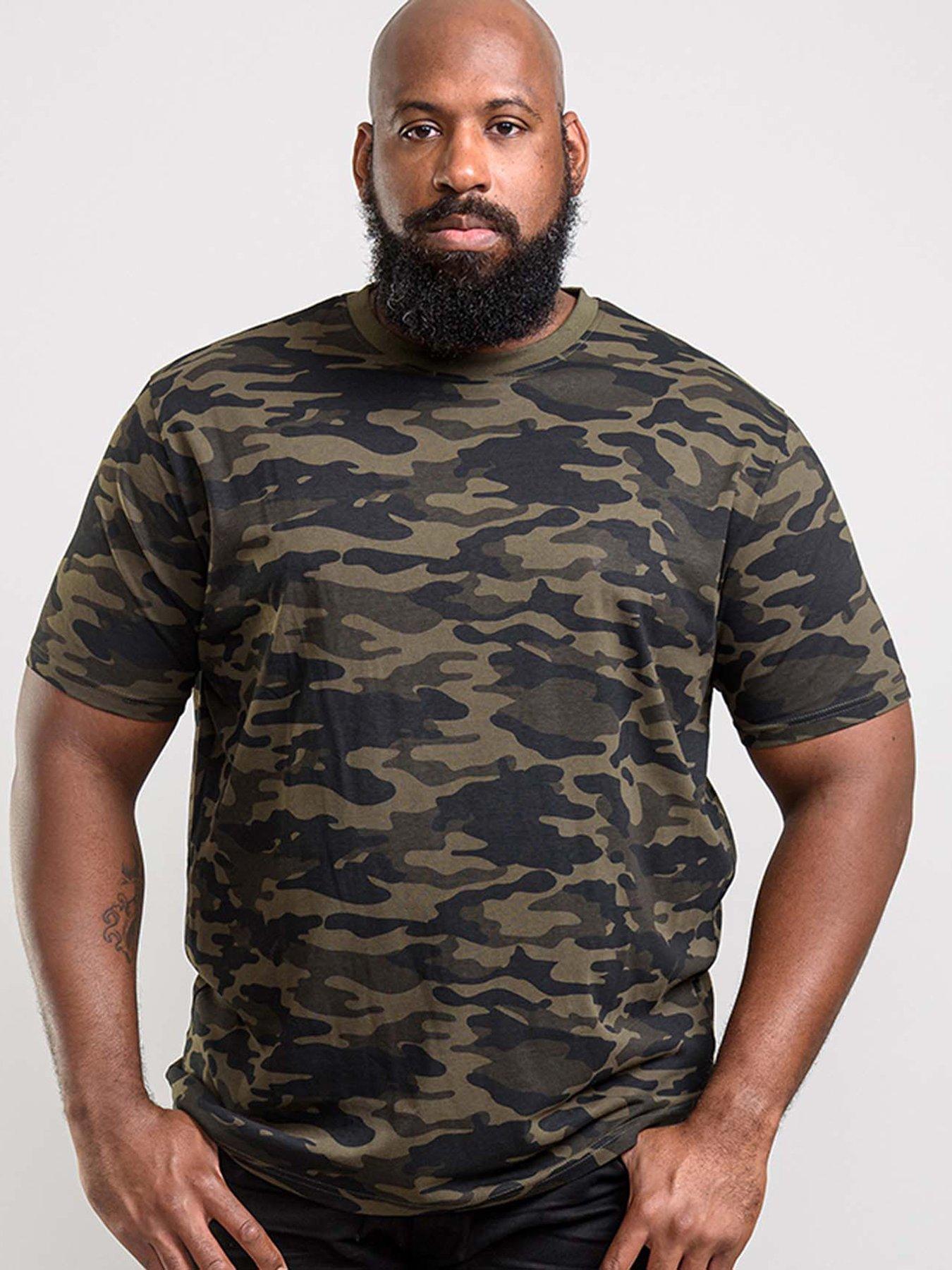 Image 1 of 6 of D555 Gaston Camouflage Printed T-shirt - Multi