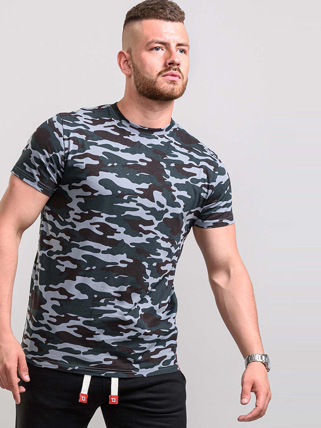Image 2 of 6 of D555 Gaston Camouflage Printed T-shirt - Multi