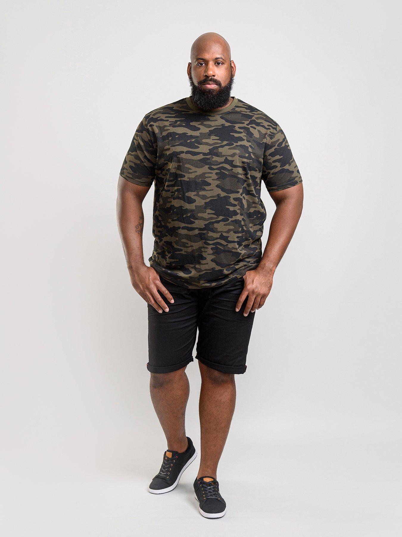 Image 3 of 6 of D555 Gaston Camouflage Printed T-shirt - Multi