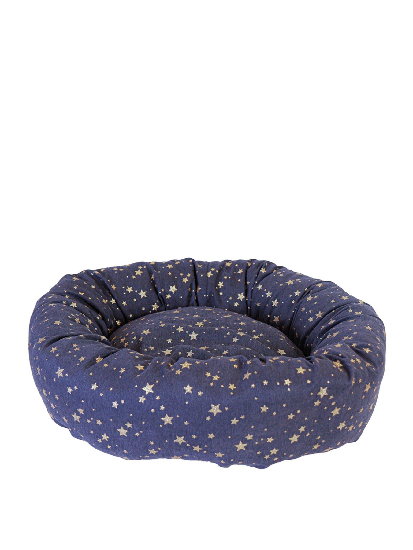 Product photograph of Dream Paws Star Donut Bed - Navy from very.co.uk