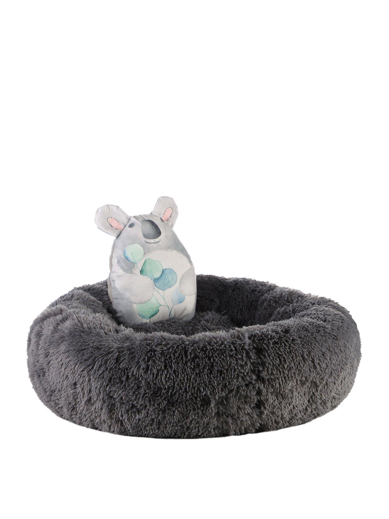 Product photograph of Dream Paws Anxiety Reducing Plush Bed With Plush Toy from very.co.uk