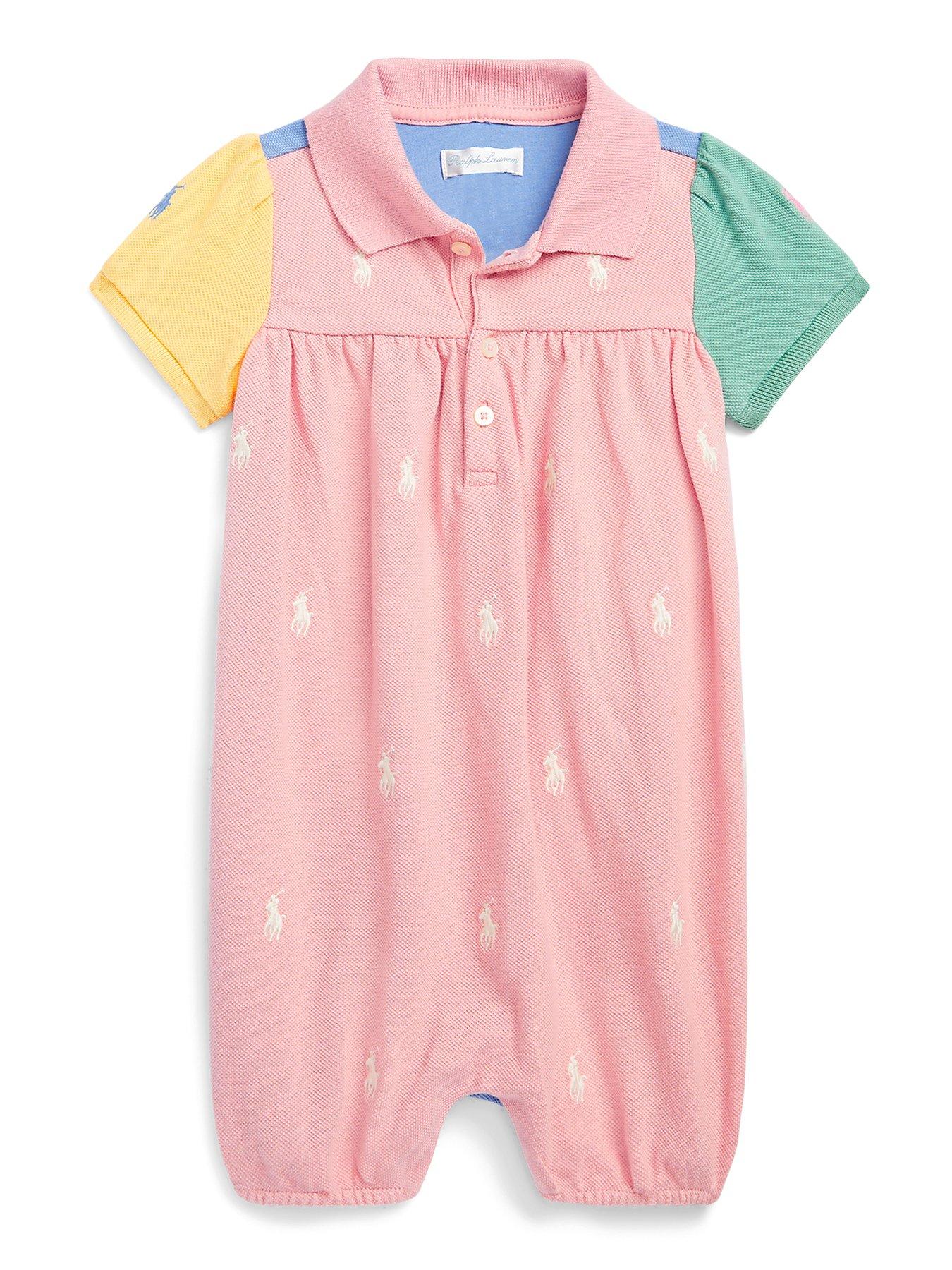 Ralph Lauren Baby Girl Romper - Rose Pink 