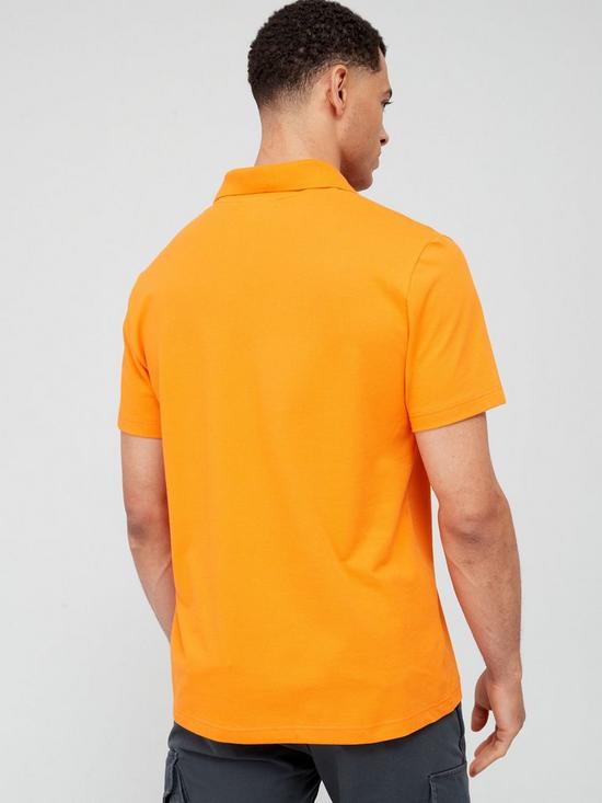 Lacoste Ottoman Sport Polo Shirt - Orange | very.co.uk