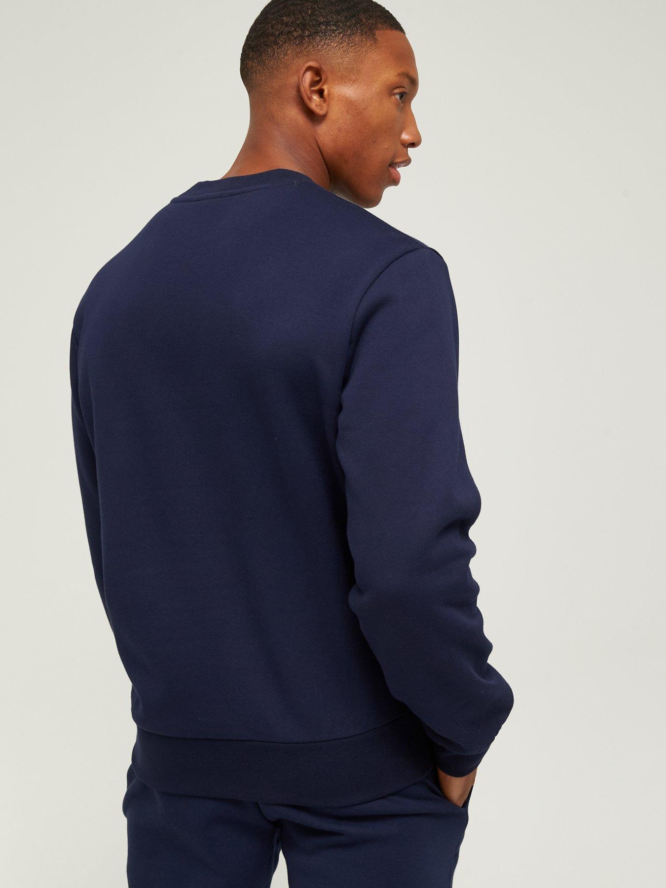 Image 2 of 4 of Lacoste Crew Neck Sweatshirt - Navy