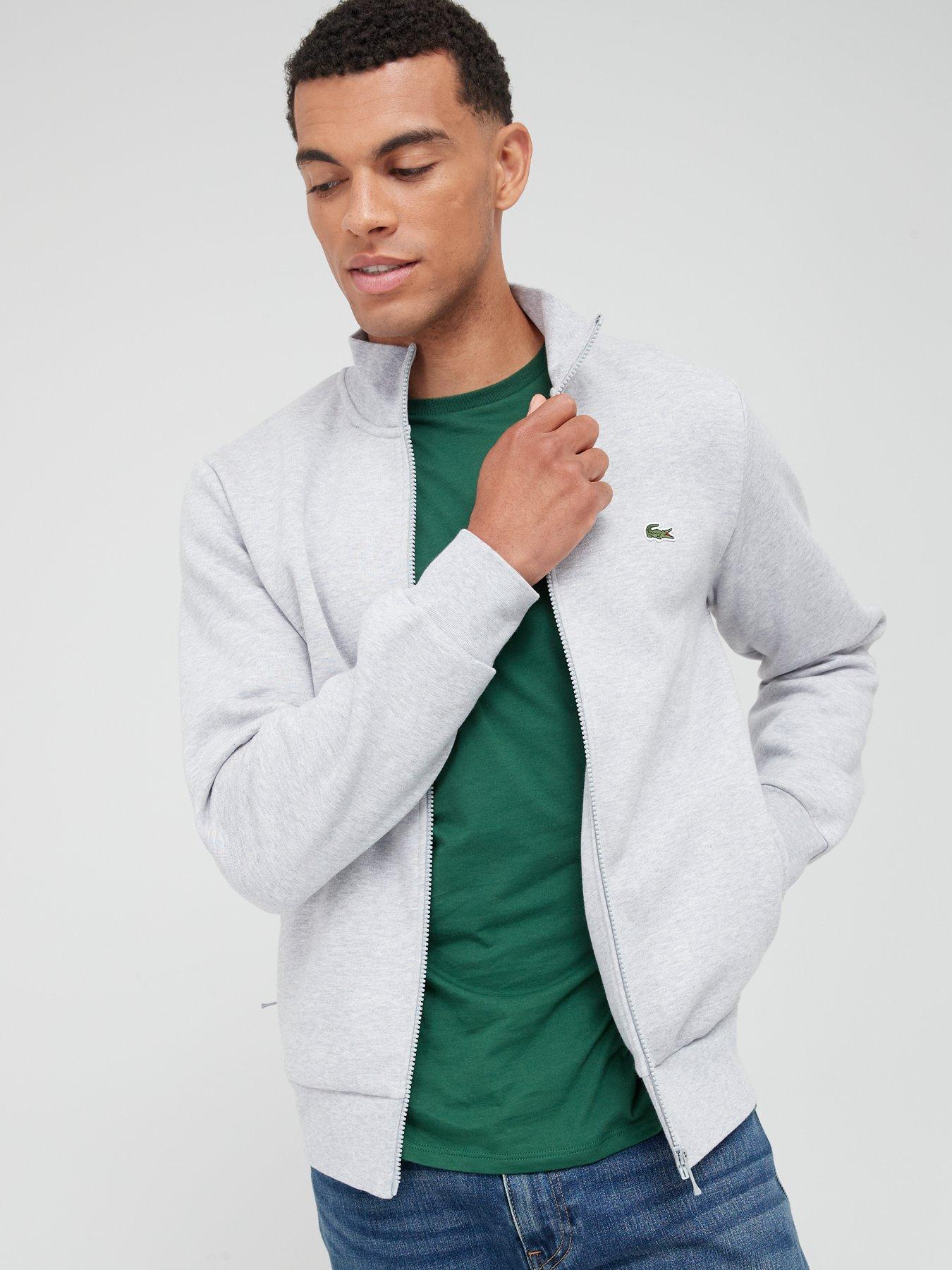 Lacoste Zip Thru Sweatshirt - Grey