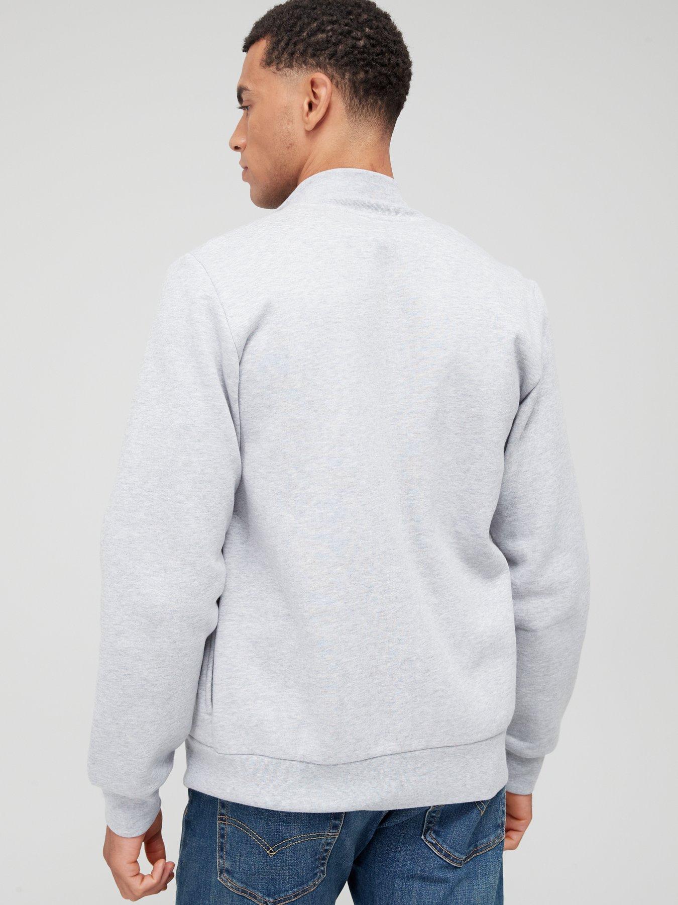 Image 2 of 4 of Lacoste Zip Thru Sweatshirt - Grey