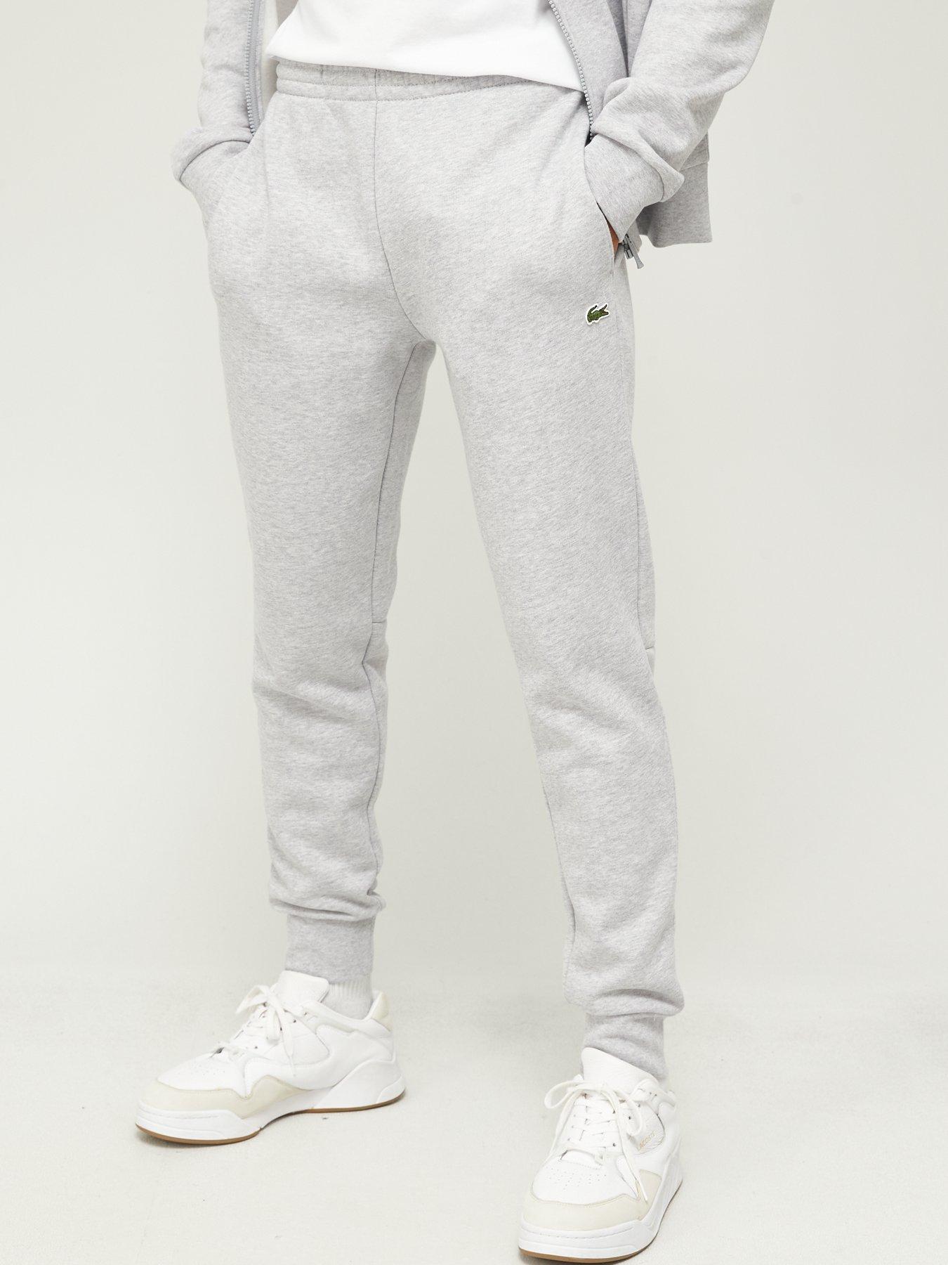 Lacoste grey joggers on sale