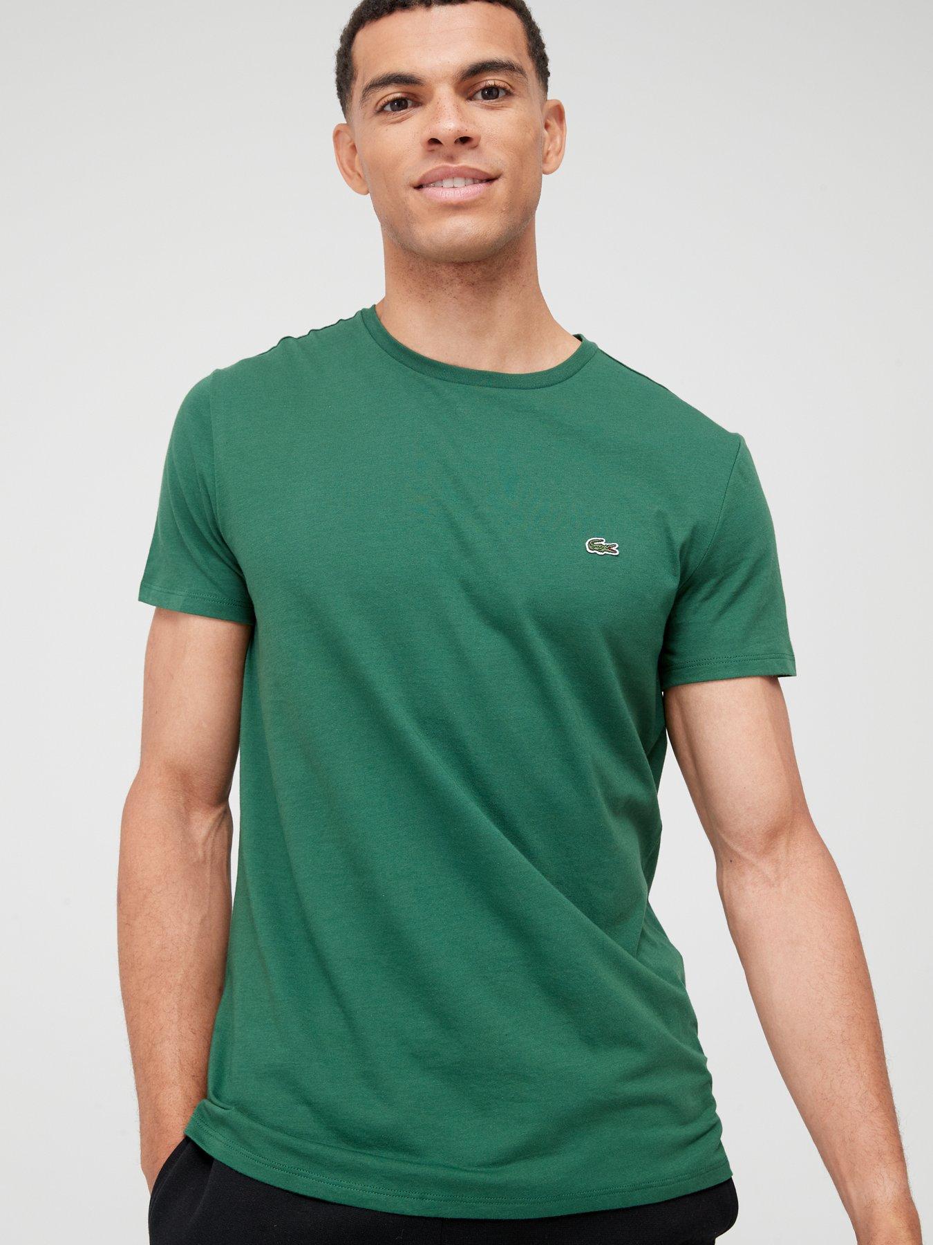 Lacoste Pima Cotton T-shirt, Green, Size L, Men