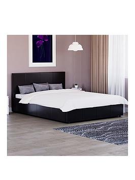 Product photograph of Very Home Hurley Faux Leather Ottoman Bed - Bed Frame Only from very.co.uk