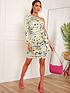  image of chi-chi-london-twist-front-abstract-mininbspdress--nbspmulti