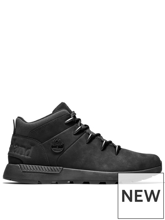 front image of timberland-sprint-trekker-lace-boots-black