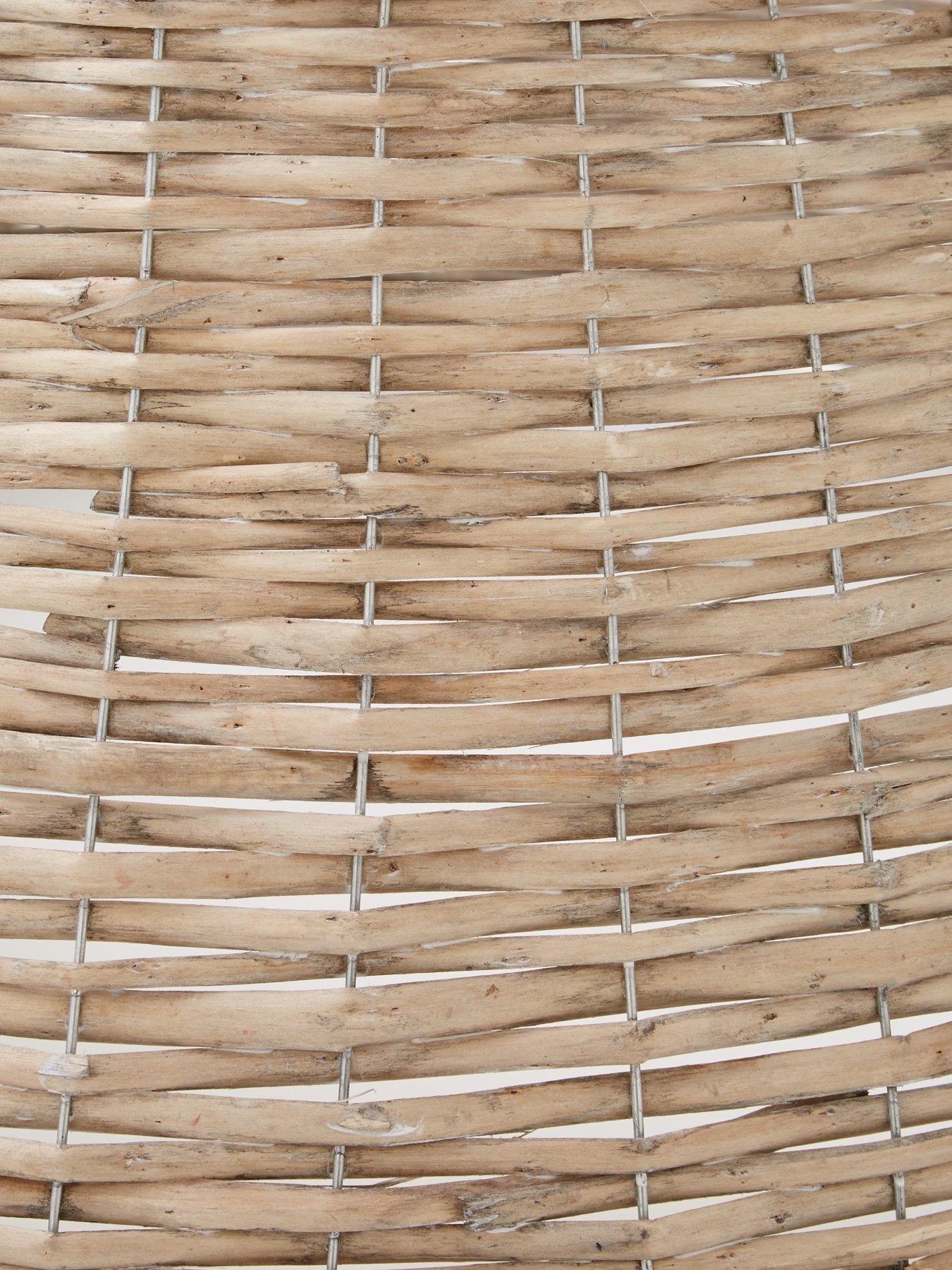 Image 3 of 4 of Festive White Wash Willow Round Christmas Tree Skirt &ndash; 50 cm diameter