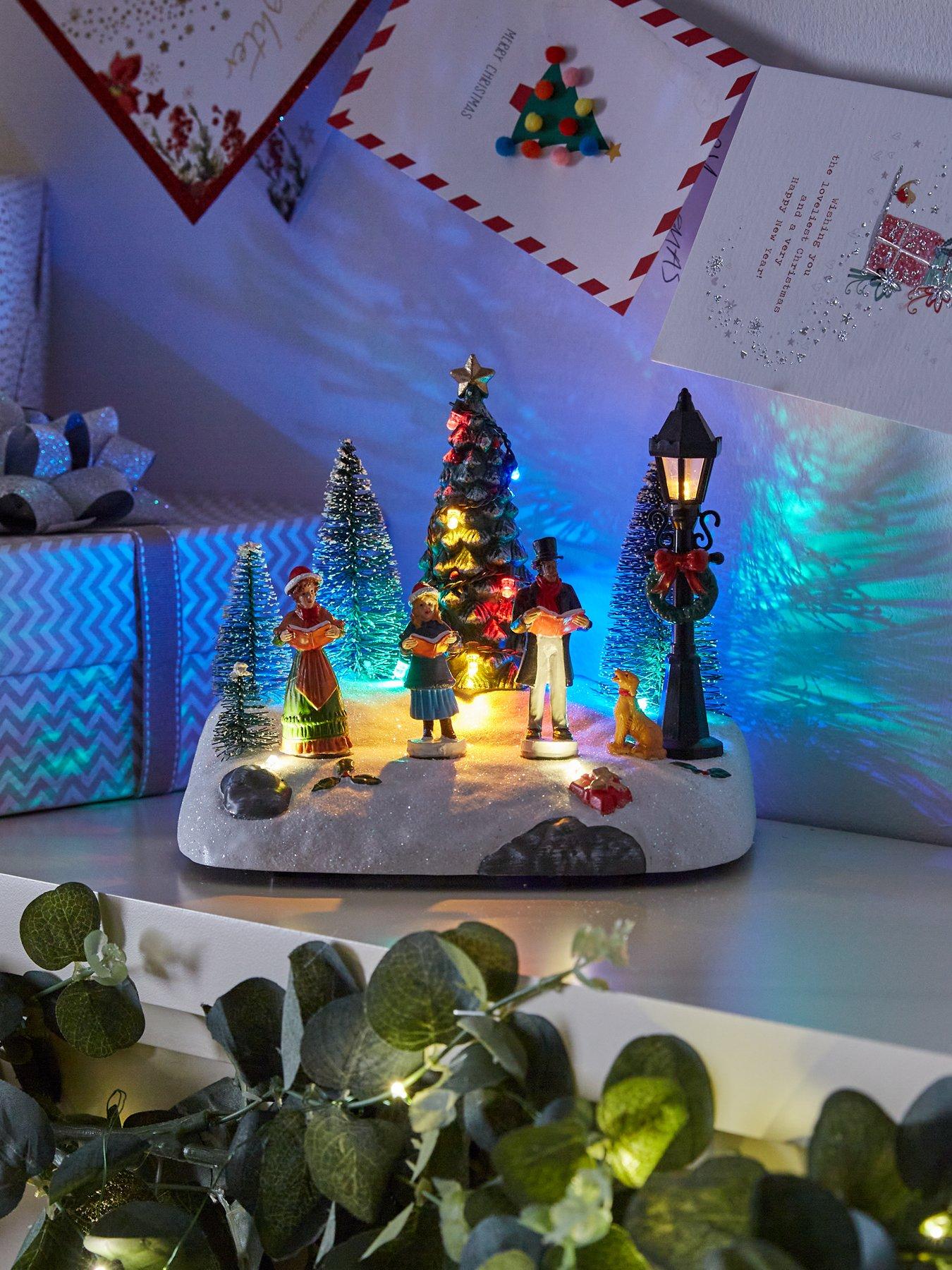 Festive Musical LED Christmas Scene with Motion very.co.uk