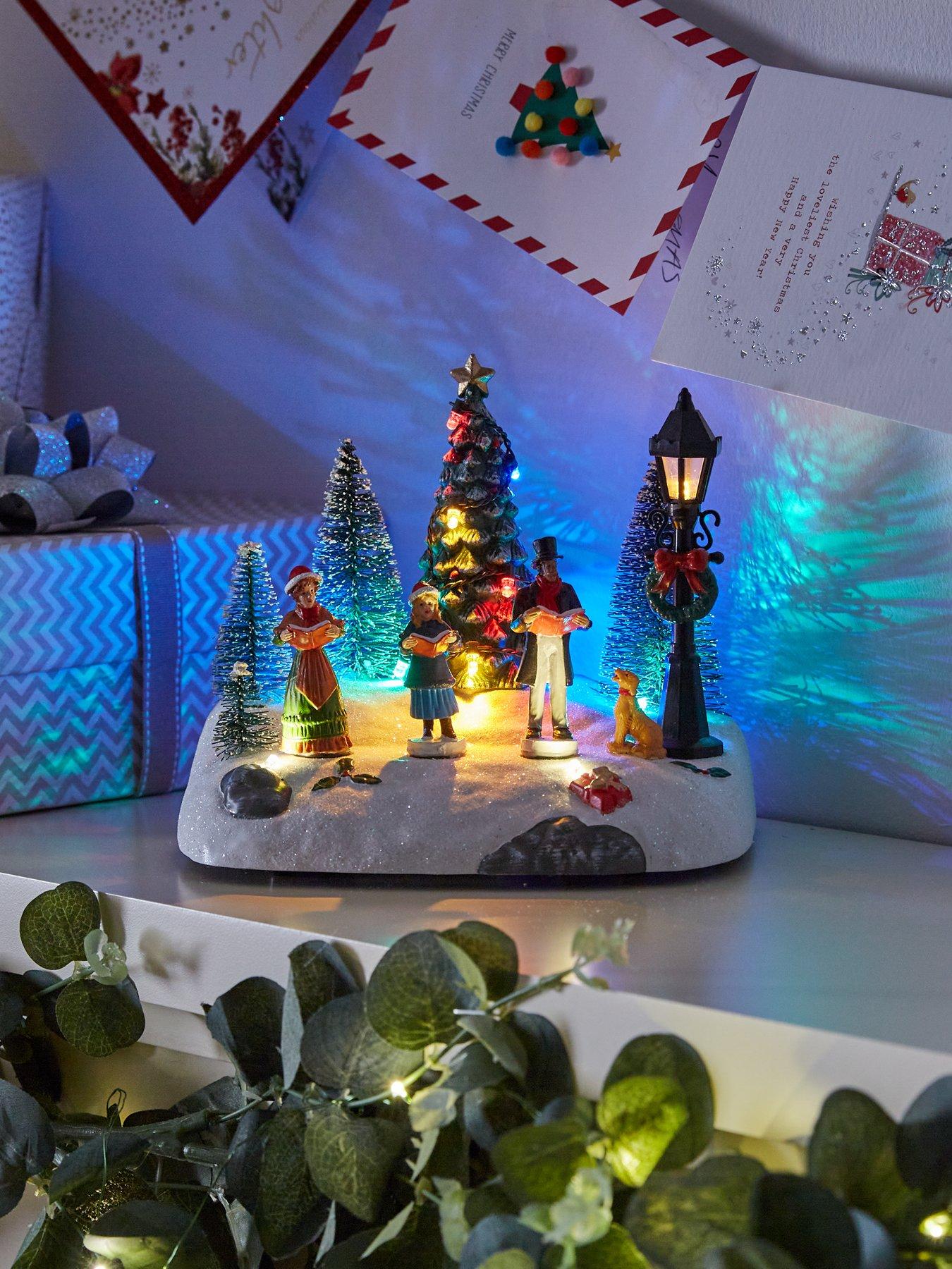 Product photograph of Festive Musical Led Christmas Scene With Motion from very.co.uk