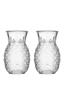 Product photograph of Ravenhead Entertain Pineapple-shaped Tropical Cocktail Glasses Ndash Set Of 2 from very.co.uk