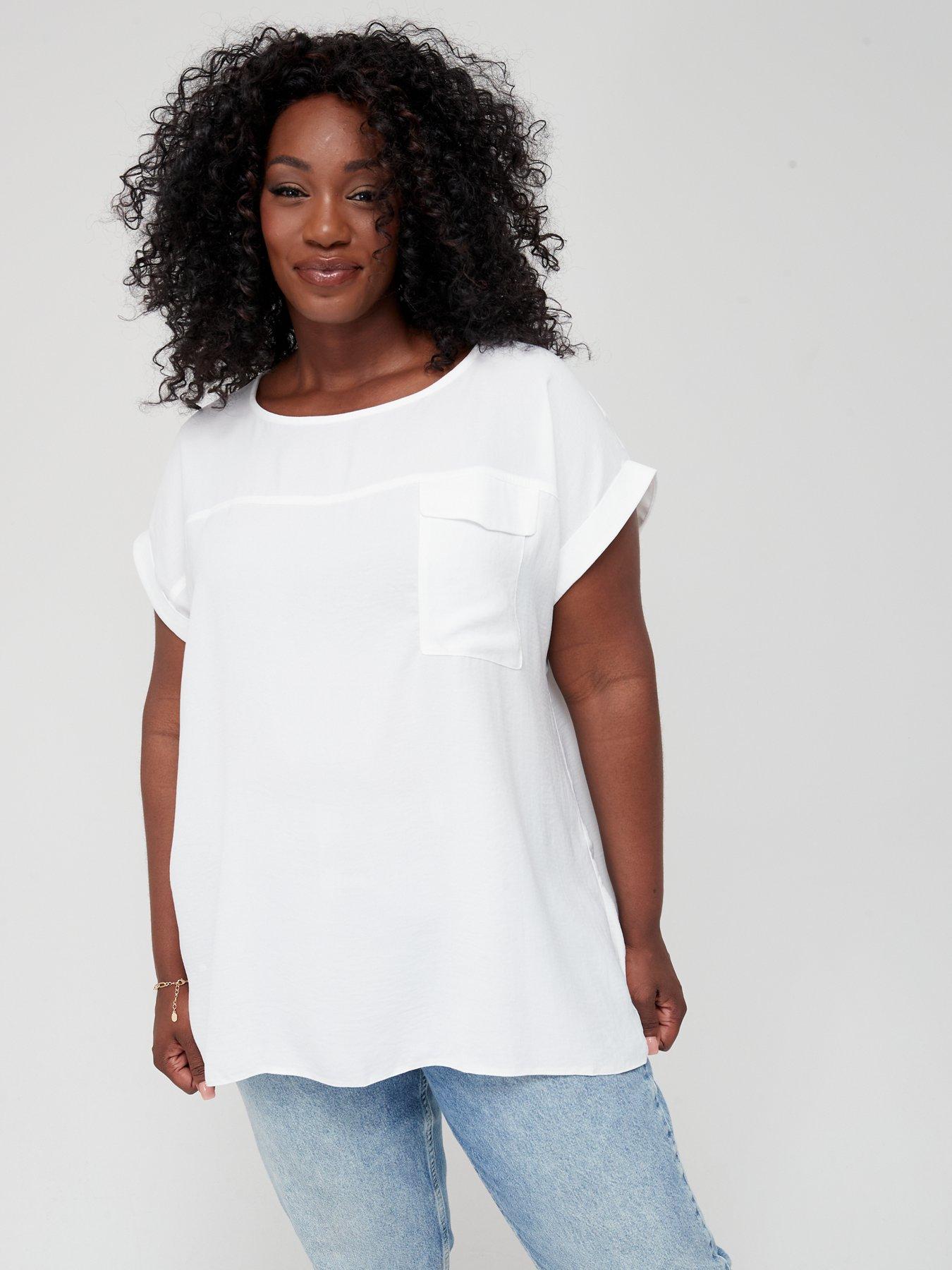 WOMEN FASHION Shirts & T-shirts Ribbed Deeply T-shirt White S discount 92% 