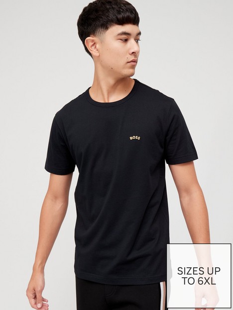 boss-curved-logo-regular-fit-t-shirt-blackgold