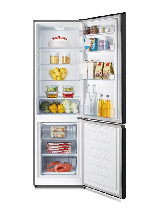 stillFront image of fridgemaster-mc55265afb-7030-fridge-freezer-black