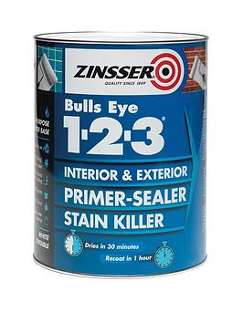 Product photograph of Zinsser Bulls Eye 1-2-3 1l from very.co.uk